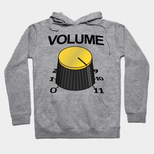 VOLUME 11 Volume Knob Music Guitar Musician Gifts VU Guitar & Bass Meme Hoodie